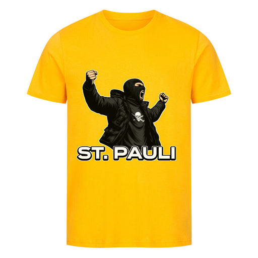 St. Pauli premium organic shirt, unisex cut, 100% combed ring-spun cotton.